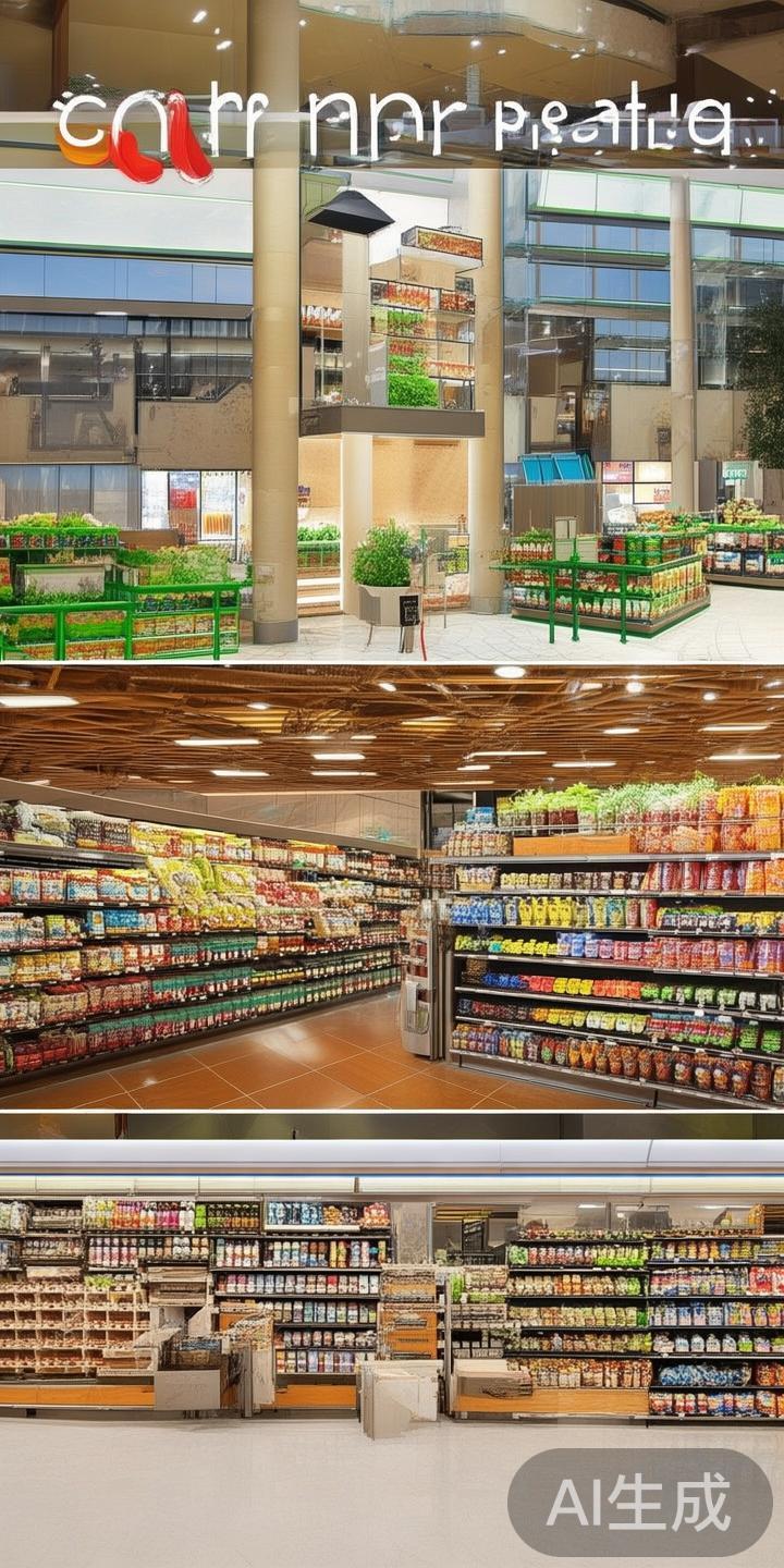 外部便利店链超市
位于正门附近的便利超市，提供各